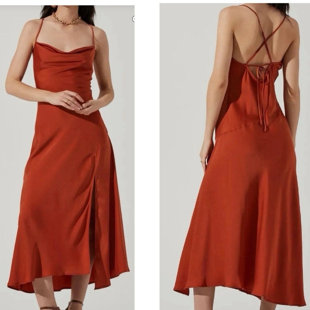 ASTR The Label Satin Slip Dress- Size SMALL